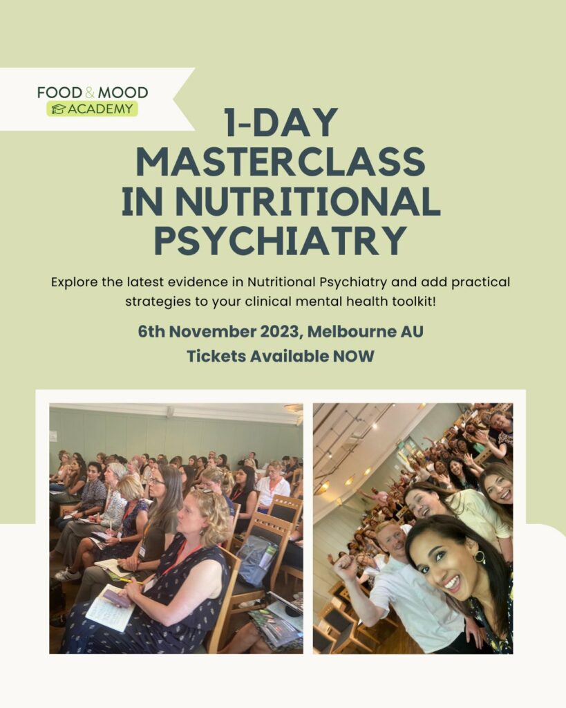 Deakin University's Food & Mood Academy 1-day Masterclass