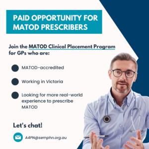 Promotional image for Medication Assisted Treatment of Opioid Dependence GP program.